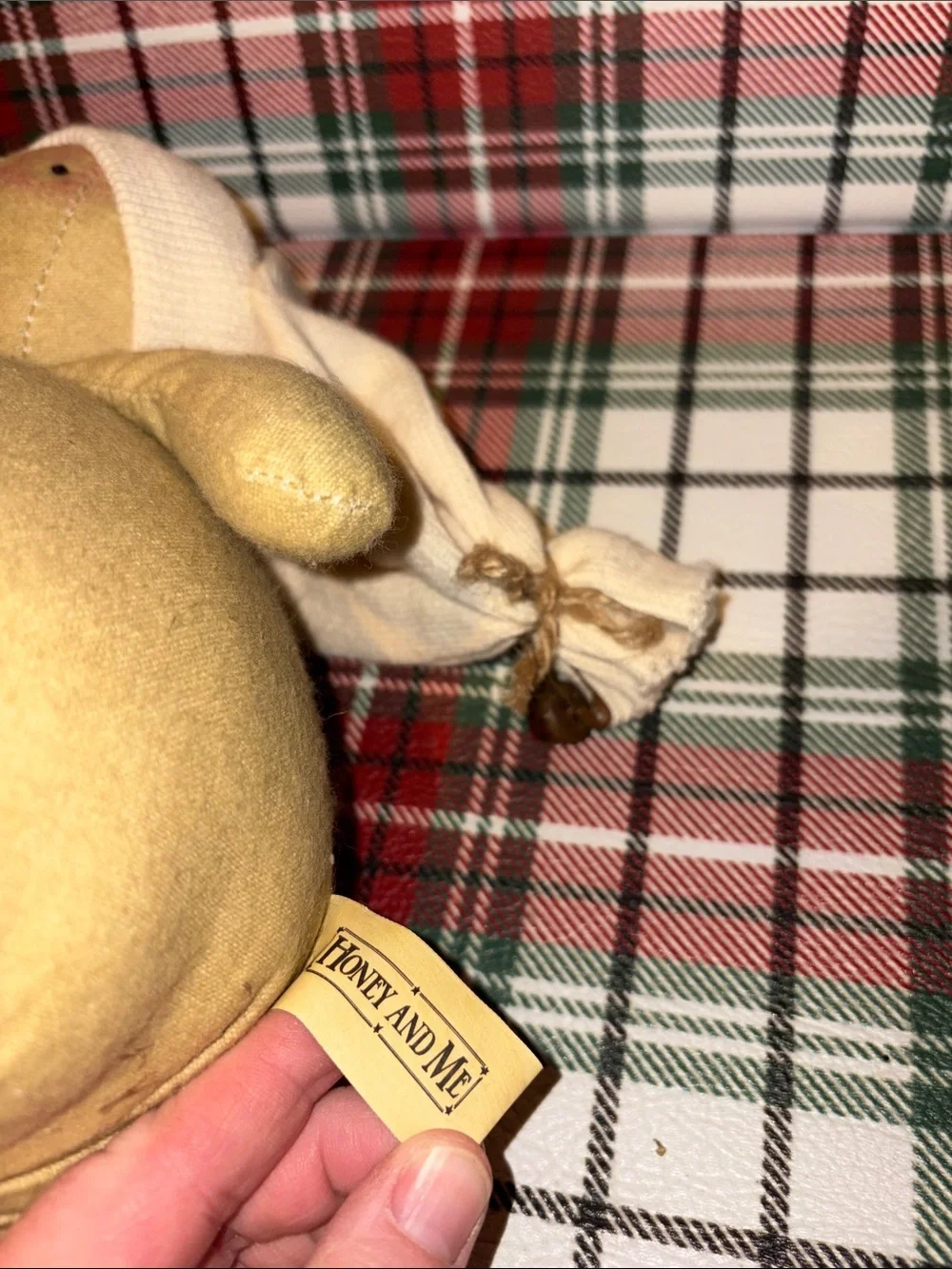 Honey & Me Rustic Primitive Snowman Holiday Plush with Hat & Carrot Nose Bundle
